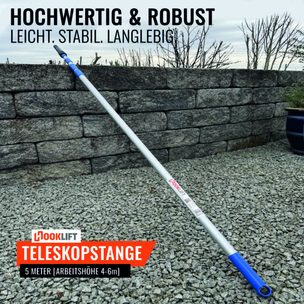 Teleskopstange 5m mit Adapter – Bild 2