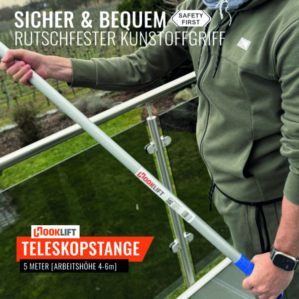 Teleskopstange 5m mit Adapter – Bild 3