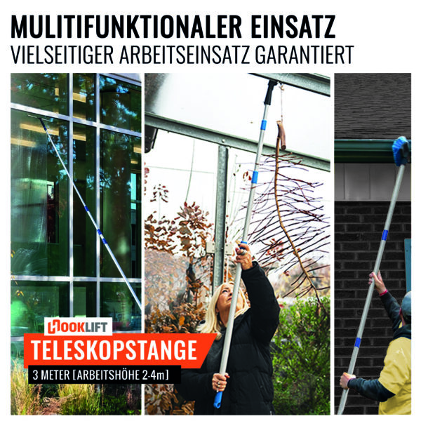 Teleskopstange 3m mit Adapter – Bild 7
