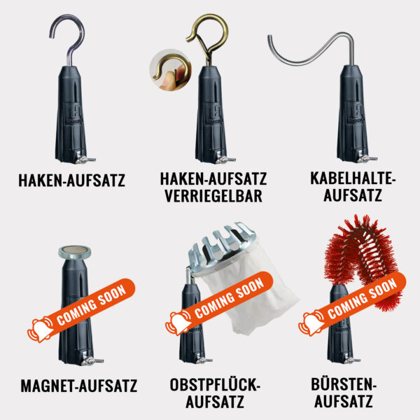 Teleskopstangen Aufsätze